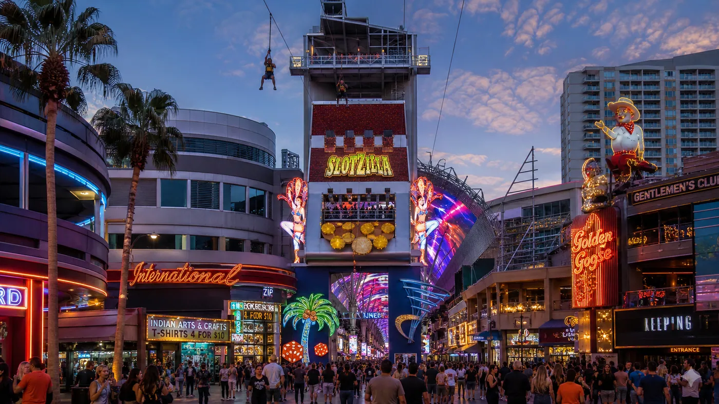 Fremont Street Experience & SlotZilla