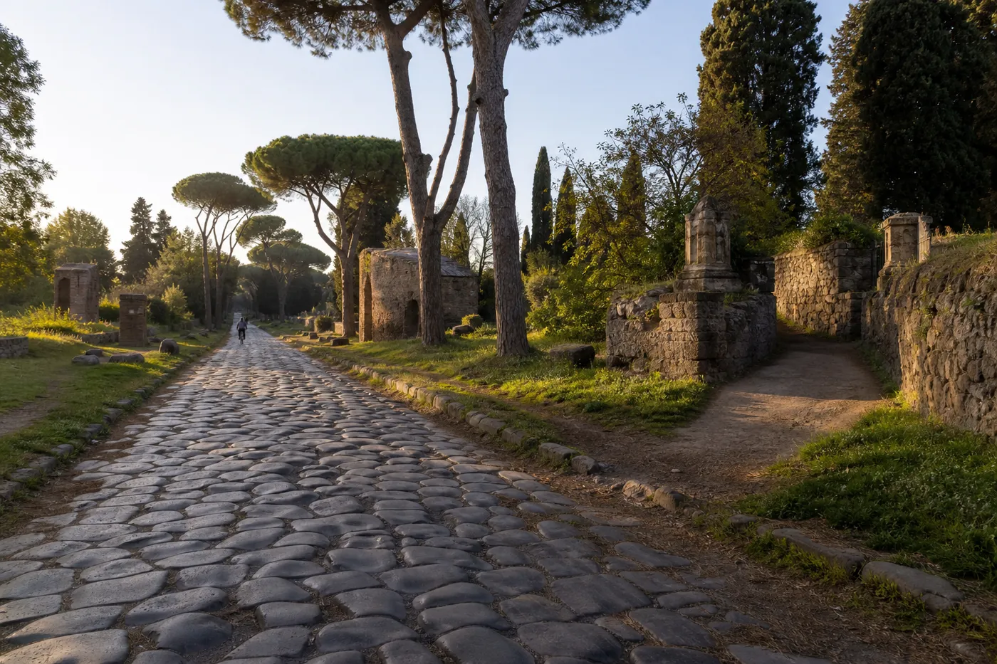 Ancient Appian Way, Catacomb Vaults, and San Clemente Subterranean Strata