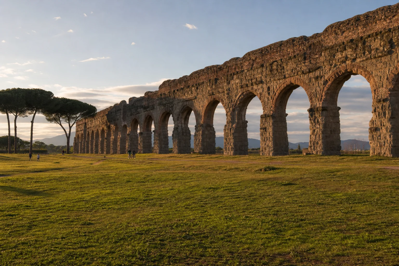 Southern Aqueduct Park Trails, Tomb Monuments, and Appian Estates