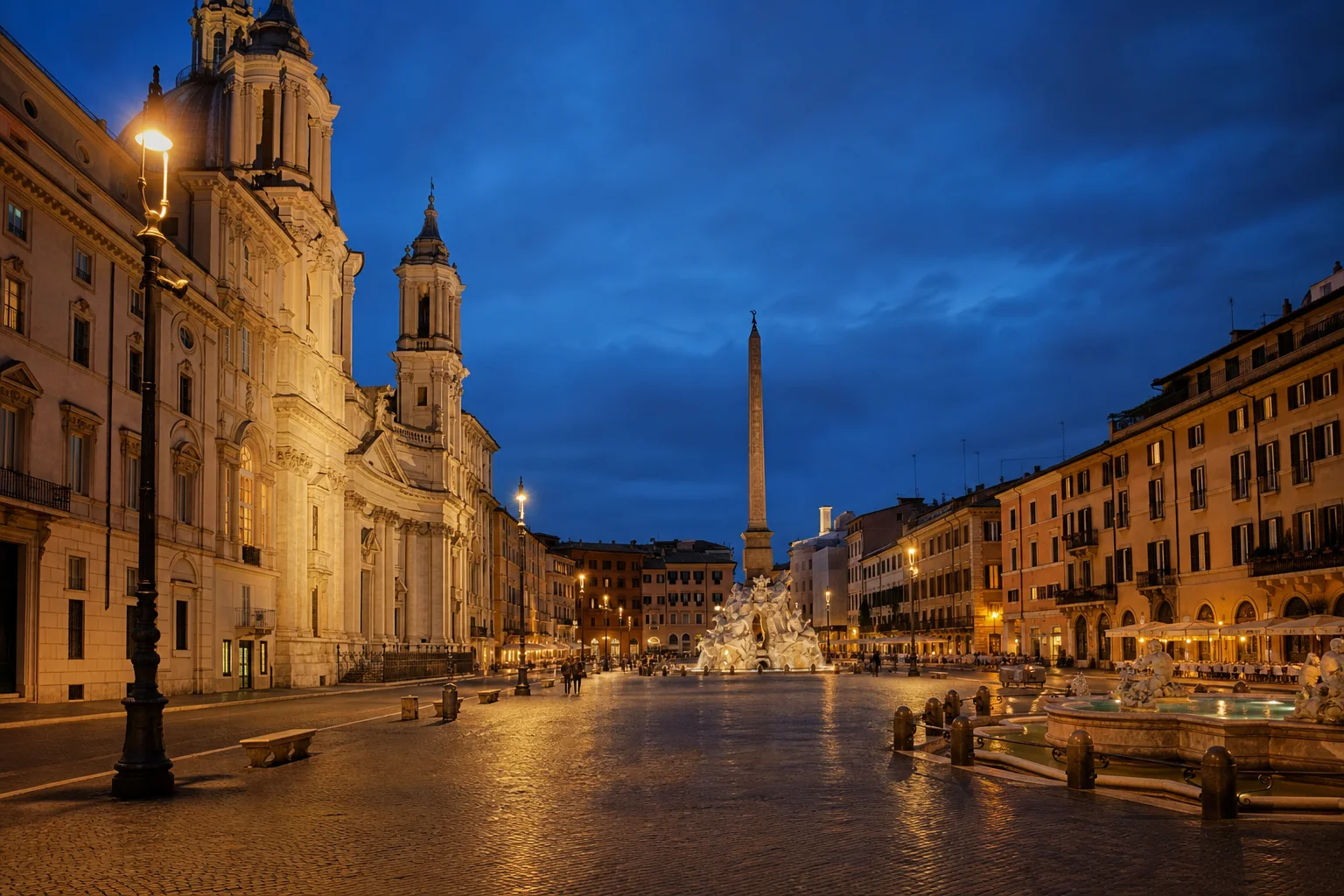 Piazza Navona Illumination & Borgo Evening Route