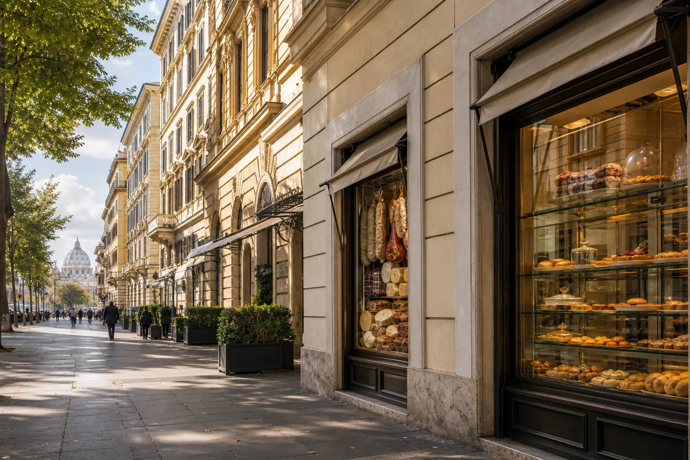 Prati Boulevard Promenade & Piazza Cavour