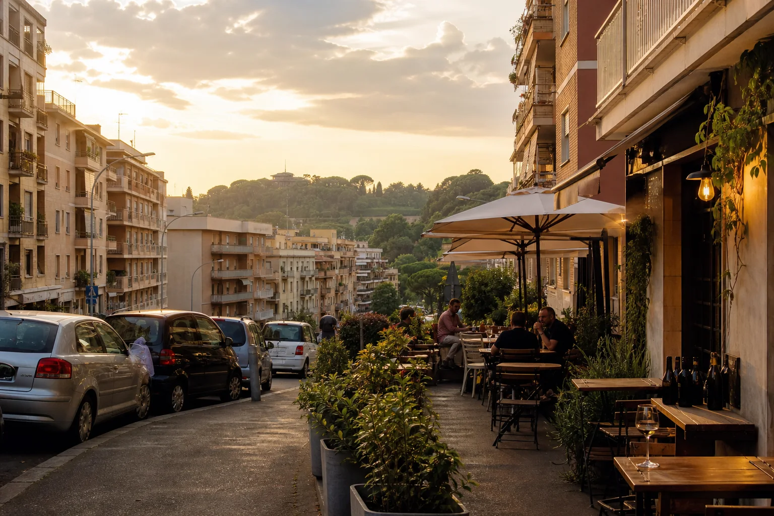 Valle Aurelia & Via Baldo Wine Bar Strip