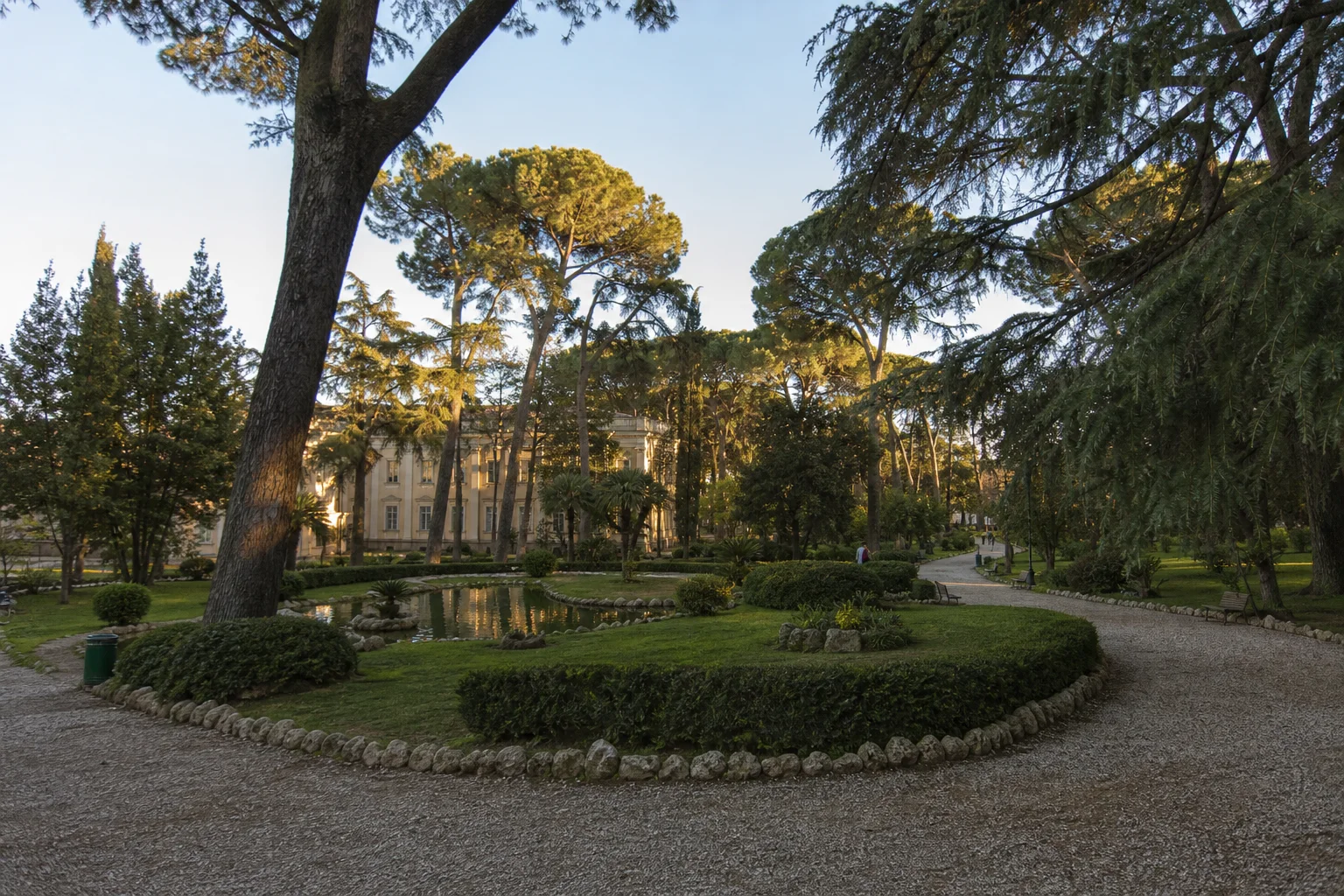 Villa Paganini Gardens and Nomentano Shaded Alleys